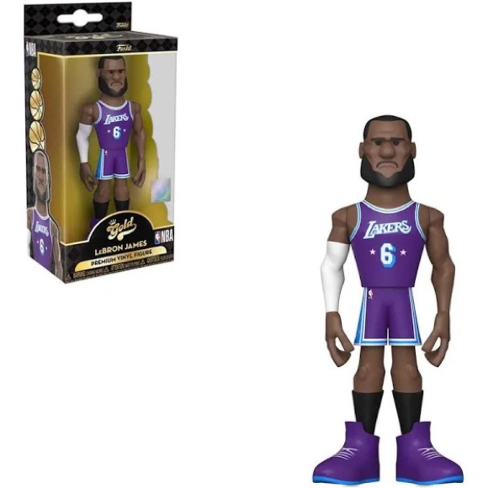 Gold Lebron James premium vinyl figure
